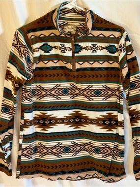 Women’s lightweight fleece Aztec 1/4 Zip